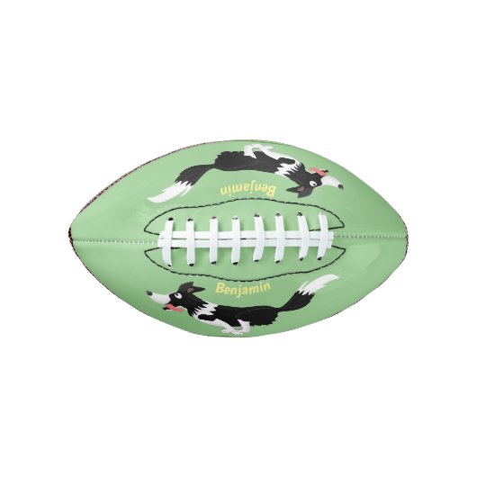 Funny Border Collie cartoon American Football (Voorkant)