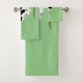 Funny Border Collie cartoon Bad Handdoek (Insitu)