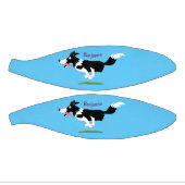 Funny Border Collie cartoon Basketbal (Panelen)