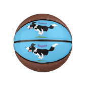 Funny Border Collie cartoon Basketbal (Voorkant)