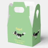 Funny Border Collie cartoon Bedankdoosjes (Geopend)