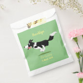 Funny Border Collie cartoon Bedankzakje (Gezegeld)