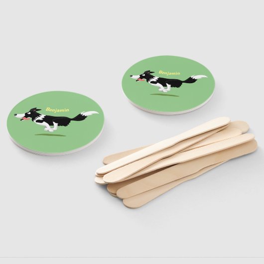 Funny Border Collie cartoon Handwaaier (Niet-gemonteerd)