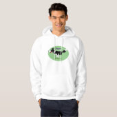 Funny Border Collie cartoon Hoodie (Voorkant volledig)