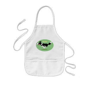 Funny Border Collie cartoon Kinder Schort