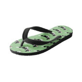 Funny Border Collie cartoon Kinder Teenslippers (Schuin)