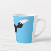 Funny Border Collie cartoon Latte Mok (Rechts)