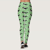 Funny Border Collie cartoon Leggings (Achterkant)