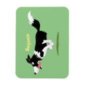 Funny Border Collie cartoon Magneet (Verticaal)