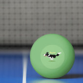 Funny Border Collie cartoon Pingpongbal (Net)