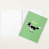 Funny Border Collie cartoon Planner (Display)