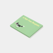 Funny Border Collie cartoon Post-it® Notes (Schuin)