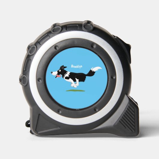 Funny Border Collie cartoon Rolmaat (Voorkant)