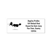 Funny Border Collie cartoon Rubberstempel (Afrduk)