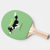 Funny Border Collie cartoon Tafeltennisbatje (Zijkant)