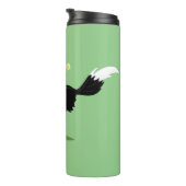 Funny Border Collie cartoon Thermosbeker (Geroteerd rechts)