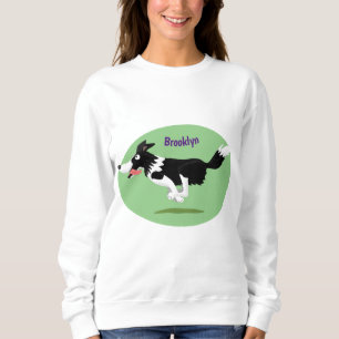 Funny Border Collie cartoon Trui