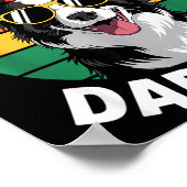 Funny Border Collie Design For Men Dad Border Coll Poster (Hoek)