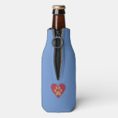 Funny Border Collie Dog Bottle Cooler (Fles Achterkant)
