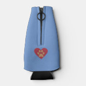 Funny Border Collie Dog Bottle Cooler (Achterkant)