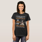 Funny Border Collie Dog T-shirt (Voorkant volledig)