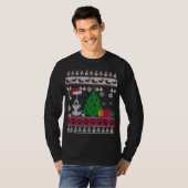 Funny Border Collie Kerstmis Ugly Sweater Dog Lov T-shirt (Voorkant volledig)