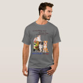 Funny Border Collie Retro Style Cadeautje voor Hon T-shirt (Voorkant volledig)