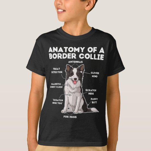 Funny Border Collie T-shirt (Voorkant)