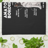 Funny Border Collie Theedoek (Gevouwen)