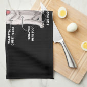 Funny Border Collie Theedoek (Quarter Fold)