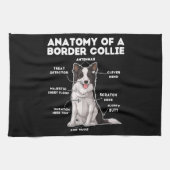Funny Border Collie Theedoek (Horizontaal)