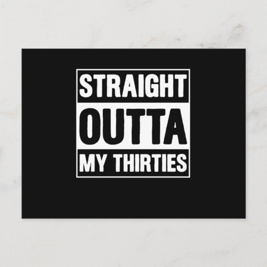 Funny Born In 1980 40 Years Old Straight Outta My  Briefkaart (Voorkant)