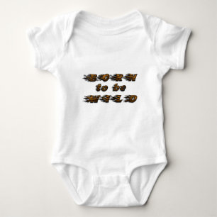 Funny Born to be Wild Tiger Wildlife Typografie Romper