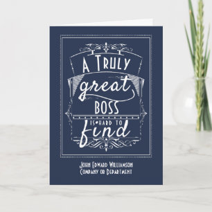 Funny Boss Bedankt voor je waardering Kaart