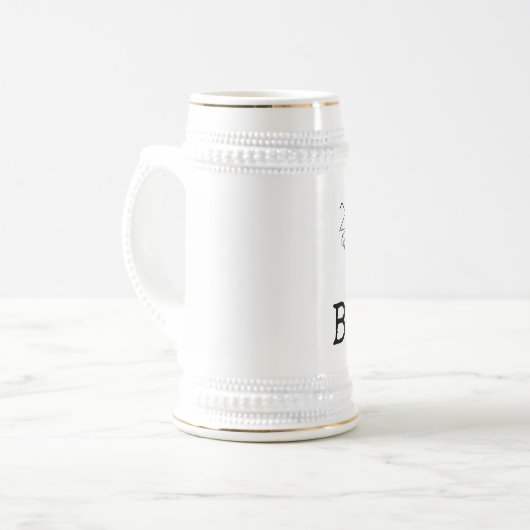 FUNNY BOSS BEER STEIN, WHIP BIERPUL (Voorkant links)