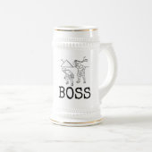 FUNNY BOSS BEER STEIN, WHIP BIERPUL (Voorkant rechts)