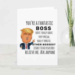 Funny Boss Birthday Best Gift Kaart