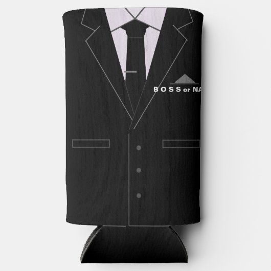 Funny Boss Can Coolers Personalized Name Text (Voorkant)