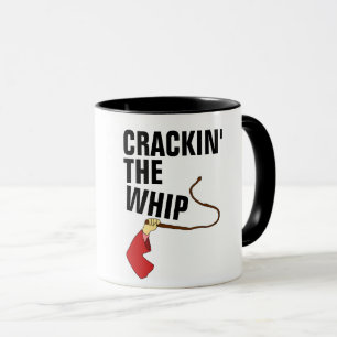 FUNNY BOSS COFFEE MUGS, CRACKIN' HET WIP MOK