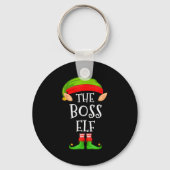 Funny Boss Elf Family Christmas Boss Elf Sweater M Sleutelhanger (Voorkant)