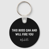 Funny Boss, gepersonaliseerd Sleutelhanger (Voorkant)