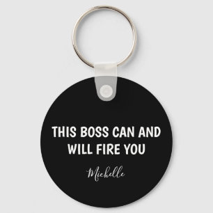 Funny Boss, gepersonaliseerd Sleutelhanger