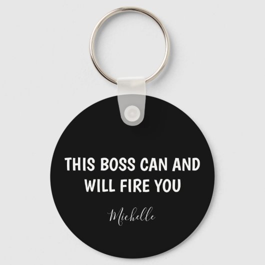 Funny Boss, gepersonaliseerd Sleutelhanger (Voorkant)