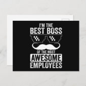 Funny Boss Gezegde voor de directie Briefkaart (Voorkant / Achterkant)