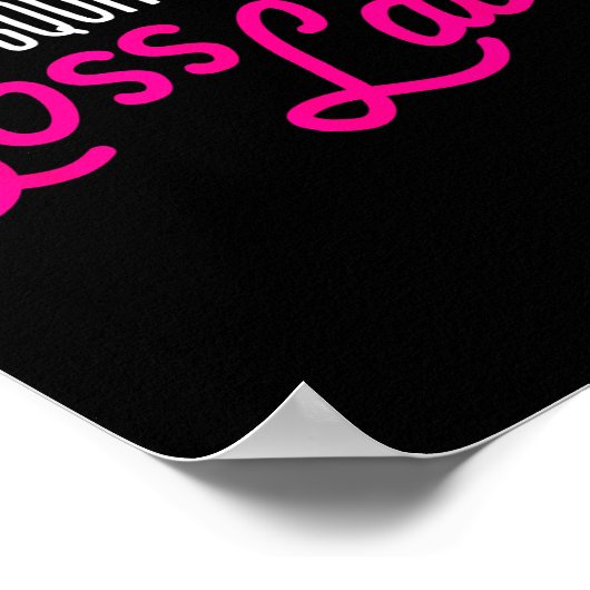 Funny Boss Gift My Squad Calls Me Boss Lady  Poster (Hoek)