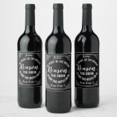 Funny Boss Gift Wine Label Template gag xmas gift Wijn Etiket (Flessen)
