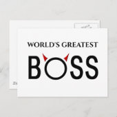 Funny Boss Gifts Briefkaart (Voorkant / Achterkant)