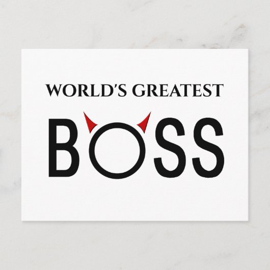 Funny Boss Gifts Briefkaart (Voorkant)