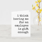 Funny Boss Kaart van Medewerker, Waardering Kaart (Gele Bloem)