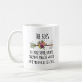 Funny Boss Lady Gift Coffee Mok (Links)